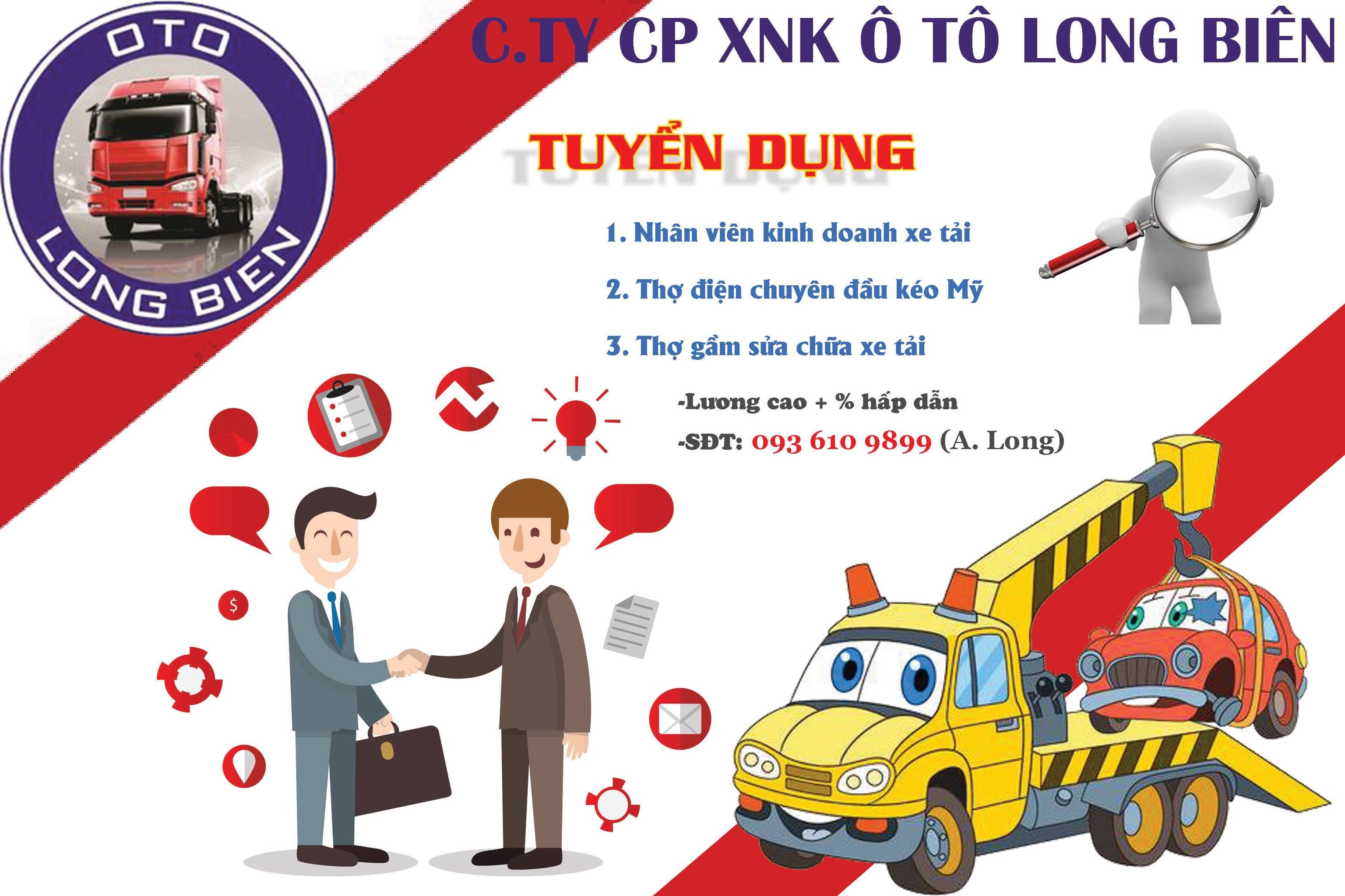Tuyển dụng thợ điện chuyên đầu kéo Mỹ - Thợ gầm máy xe tải