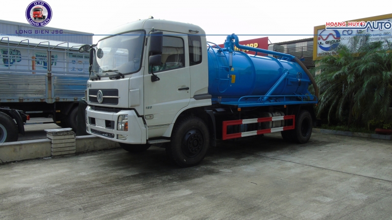 Xe hút bùn, hút bể phốt, hút hầm cầu Dongfeng 10m3 (10 khối) mới 2023