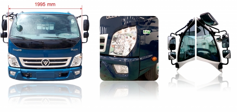 Xe cẩu tự hành Unic 3 tấn Thaco Ollin 500
