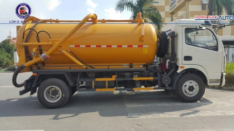 Xe hút bùn, hút bể phốt, hút hầm cầu Dongfeng 5m3 (5 khối) 2023