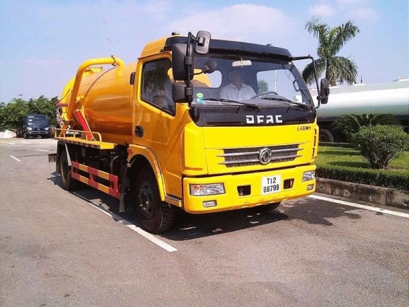 Xe hút bùn, hút bể phốt, hút hầm cầu Dongfeng 6m3 2023