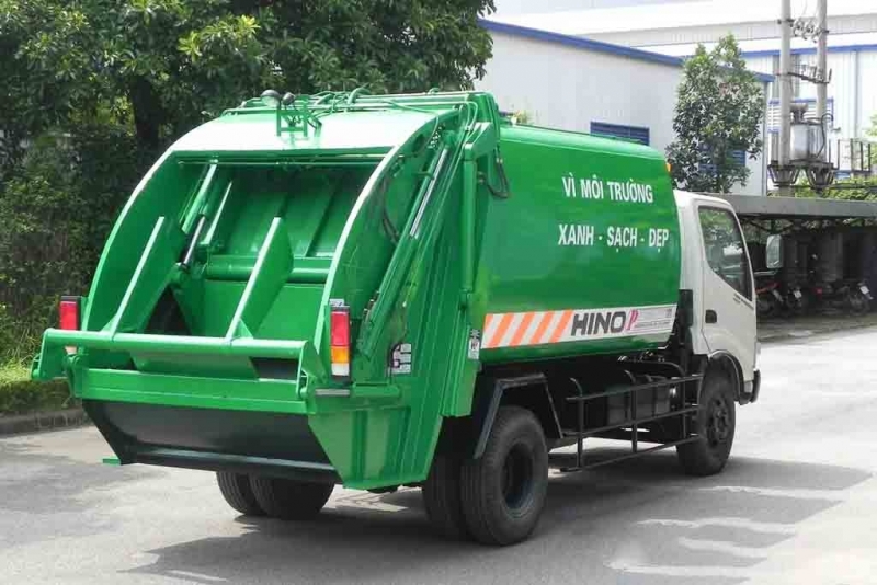 Xe ép rác Hino 6m3 (6 khối)