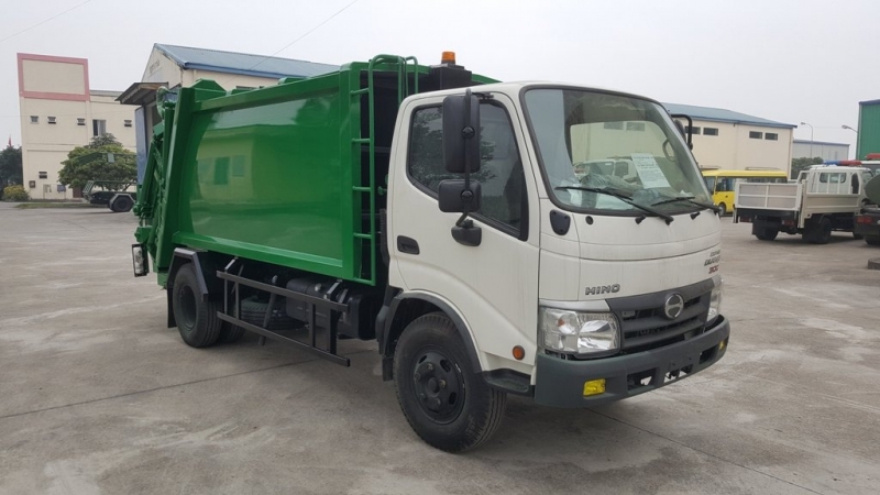 Xe ép rác Hino 6m3 (6 khối)