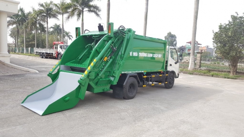 Xe ép rác Hino 6m3 (6 khối)