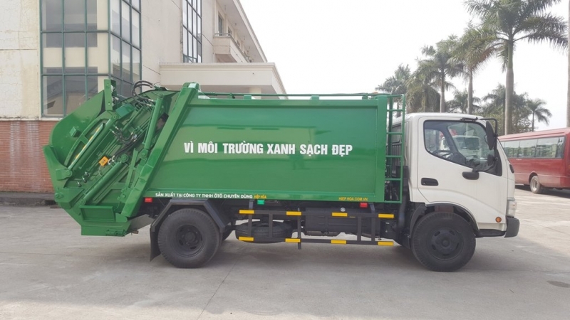 Xe ép rác Hino 6m3 (6 khối)